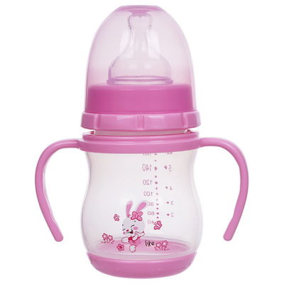 De Baby van het de Hals Dubbele Handvat pp 6oz van BPA VRIJE Brede het Voeden Fles