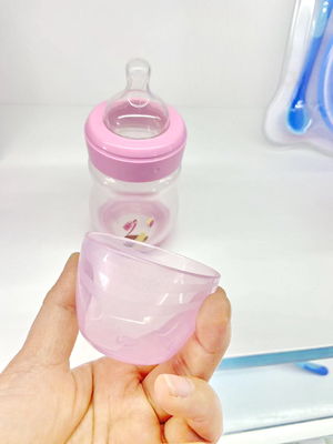 Voedingsmiddelen Silicone Nippel Breedneck Baby Feeding Flasje BPA Free PP Plastic Milk Flasjes
