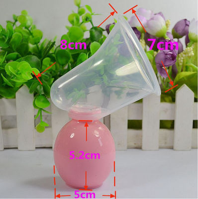 BPA-vrije latex siliconen handmatige borstpomp met babyzuigfles