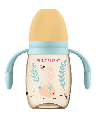 240 ml 300 ml PP babyfles met dubbele hendel schokbestendig