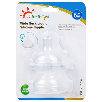 OEM ODM Ronde vorm Baby Silicone Nippel Zachte Niet Toxische