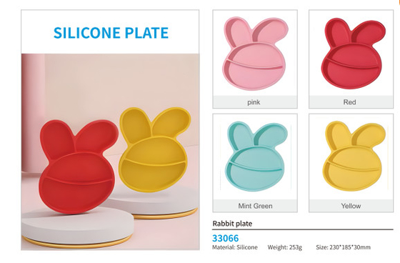 Silicone plaat en baby kom