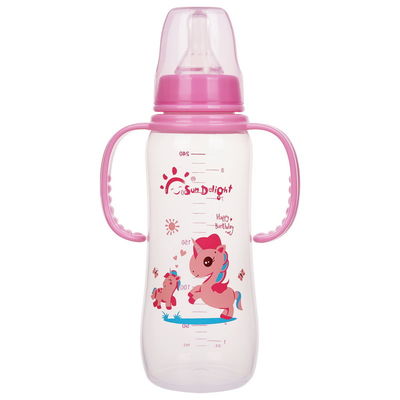 de Baby van 8oz 240ml Pasgeboren het Voeden Fles met dubbel handvat pp