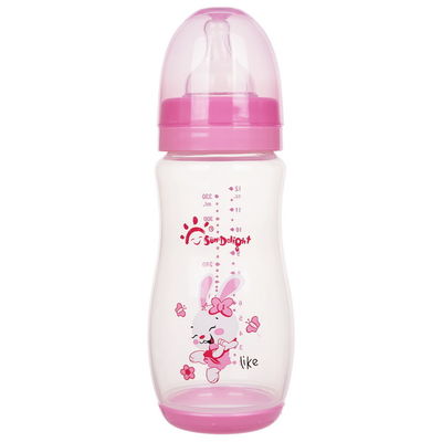 110℃~120℃ pp-het Uitsteekselfles van de Boog12oz 330ml Baby