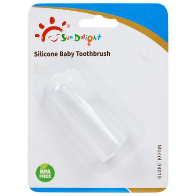 Van het de Zuigelingssilicone van de babyvinger van de de Tandenborstelbaby de Borstel van Teether