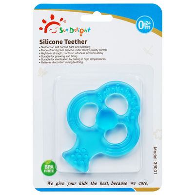 Het Geurloze Silicone Teether van de 3 Maandbaby van de scheursterkte