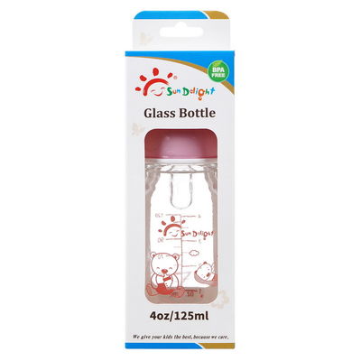 van de Halsborosilicate van 125ml 4oz Standaard het Glasbaby het Voeden Flessen