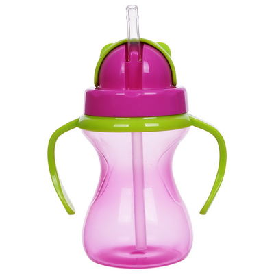 Dubbele Handvatten BPA Vrije 6oz 190ml Baby Gewogen Straw Cup