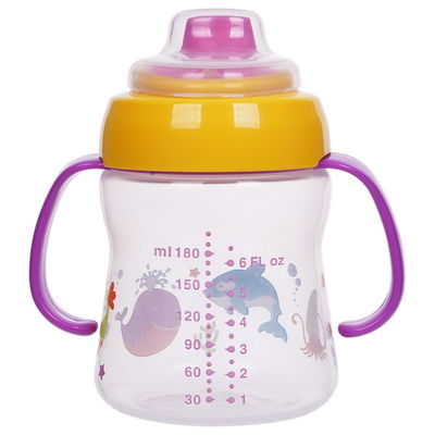 Soft Spout Baby Sippy Cup Niet-vergieten handgrepen voor kleine handen 9+ maand
