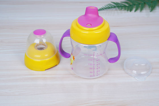 2 in 1 Vrije 6 Maand van de Uitsteekselzuiging BPA de Kop van Sippy van de 6 Onsbaby