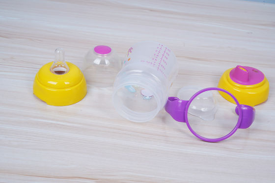 2 in 1 Vrije 6 Maand van de Uitsteekselzuiging BPA de Kop van Sippy van de 6 Onsbaby