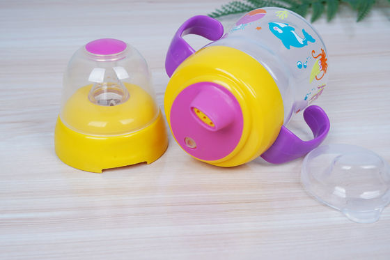 2 in 1 Vrije 6 Maand van de Uitsteekselzuiging BPA de Kop van Sippy van de 6 Onsbaby