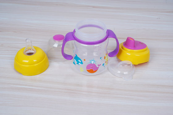 2 in 1 Vrije 6 Maand van de Uitsteekselzuiging BPA de Kop van Sippy van de 6 Onsbaby