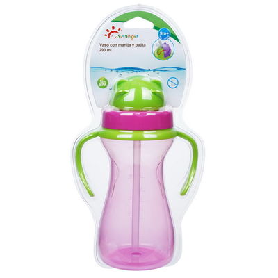 De zachte Flexibele Kop van de Babysippy van BPA Vrije 9oz 290ml