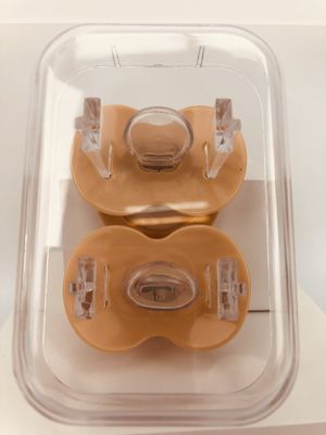 van het Maanden de Vloeibare Silicone van 2pcs 0-6 Baby Soother