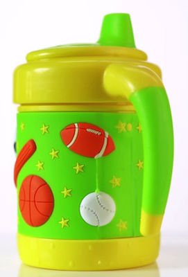 OEM 6oz 160ml Baby Gewogen Straw Cup Soft TPE Spuiten