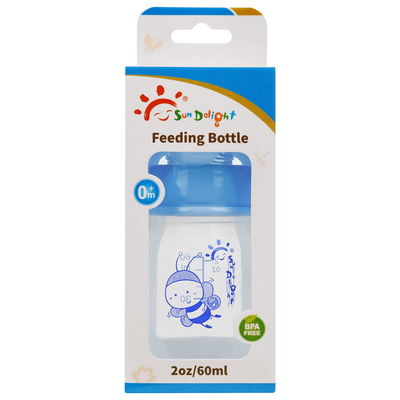 De Baby van Mini Standard Neck 2oz 60ml Pasgeboren het Voeden Fles met Vensterdoos