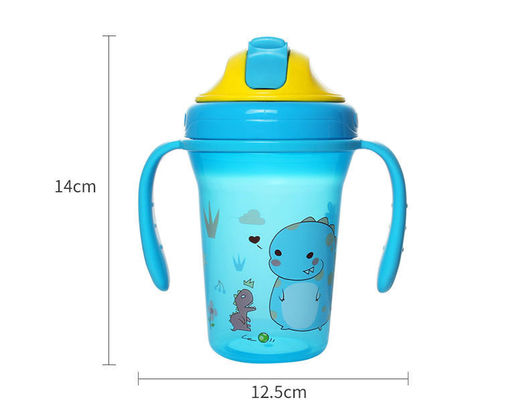(De NIEUWE) Baby Straw Cup van 300ml pp met dubbel handvat