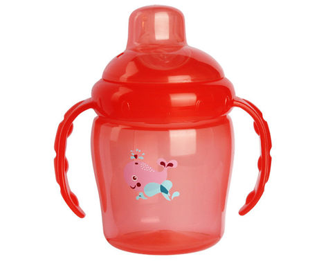 (DE NIEUWE) KOP VAN 225ML PP SIPPY MET DUBBELE NON-SPILL HANDVATTEN
