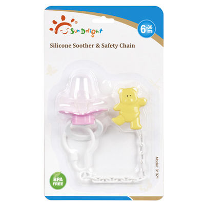 ABS pp de Geurloze Plastic Baby Soother van het Fopspeensilicone