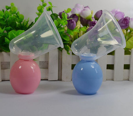 BPA Free Latex Silicone Manual Breast Pump With Bottle Baby Sucking