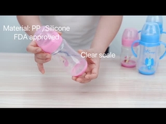 de Baby van de de Halsboog van 9oz 260ml pp Brede het Voeden Fles